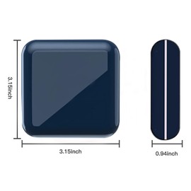 Aidarmoll Retainer Case,Cute Mouthguard Case with Mirror,Slim Night Mouth Guard Case with Lid Hinge,Aligner Case,Inner Size 2.56, 2.36, 0.79inch