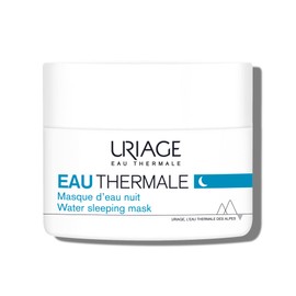 URIAGE EAU THERMALE Mascarilla hidratante de noche con ÁCIDO HIALURÓNICO Y EDELWEISS I Piel renovada como después de 8 horas de sueño. Mascarilla en  