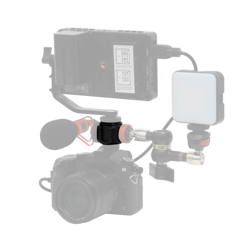KING Hot Shoe Adapter Multi-Accessory Cube A-MAC5 Aluminum Small 5-Sided