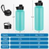 VEGOND 32 oz Insulated Water Bottle Bulk Stainless Steel Metal