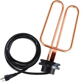 Ribgwo 1500W Outdoor Water Tank Heaters Stock Tank Heater for Livestock Drain Plug Water De-Icer Compatible with Rubbermaid Tanks