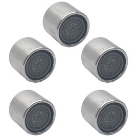Nge 304 Stainless Steel Faucet Aerator (5pcs), Insert Sink Aerator for Bathroom or Kitchen