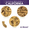 Totally Bamboo California State Destination Bamboo Serving and Cutting Board