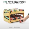 MinBoo Adjustable Can Organizer Rack, Two Tier Bamboo Stackable FIFO