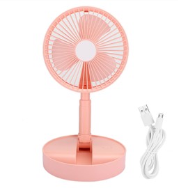 Portable Mini USB Rechargeable Handheld Fan Home Office Silent Desktop Folding FansPink
