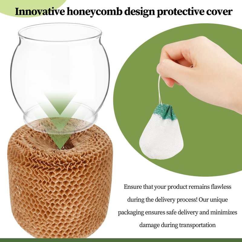 LVACODV 10-Pack Lantern Mantles & Glass Globe Replacement, Compatible with