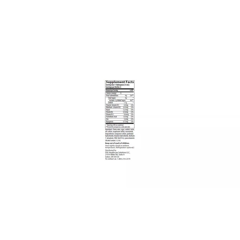 Senokot Elder Tonic 16 Fl Oz Multivitamin Mineral Supplement B