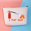BDPWSS Funny Firefighter Makeup Bag Fire Extinguisher i Put Out