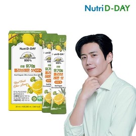 뉴트리디데이 리얼 유기농 올리브 레몬샷 100퍼센트 14포 NutriDay Real Organic Olive Lemon Shot 100% 14 Packs