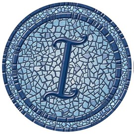 Drop-in Monogram Vinyl Swimming Pool Mat (29" x 29", Blue - I)