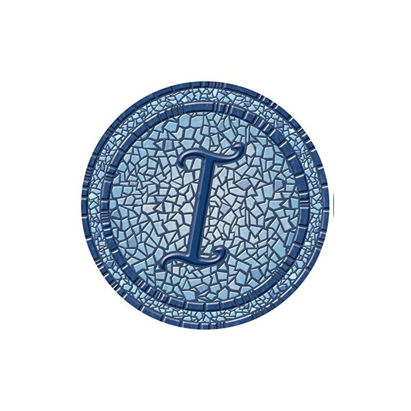 Drop-in Monogram Vinyl Swimming Pool Mat (29" x 29", Blue