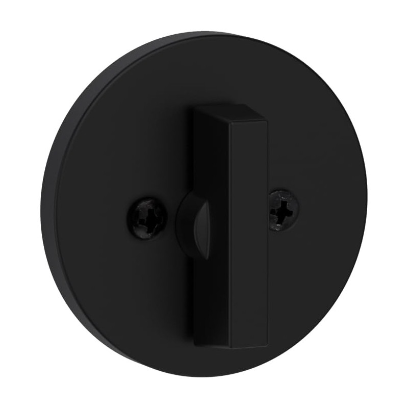 Weiser Elements Matte Black Round Deadbolt Lock, ANSI/BHMA Grade 3