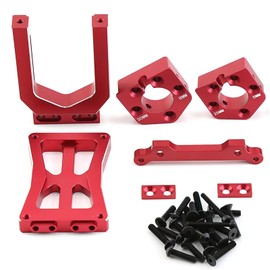 Aluminum X maxx Motor Mount for 1/5 X-Maxx 6S X Maxx 8S 1/6 XRT 8S Upgrades Parts,Replacement #7760(Red)