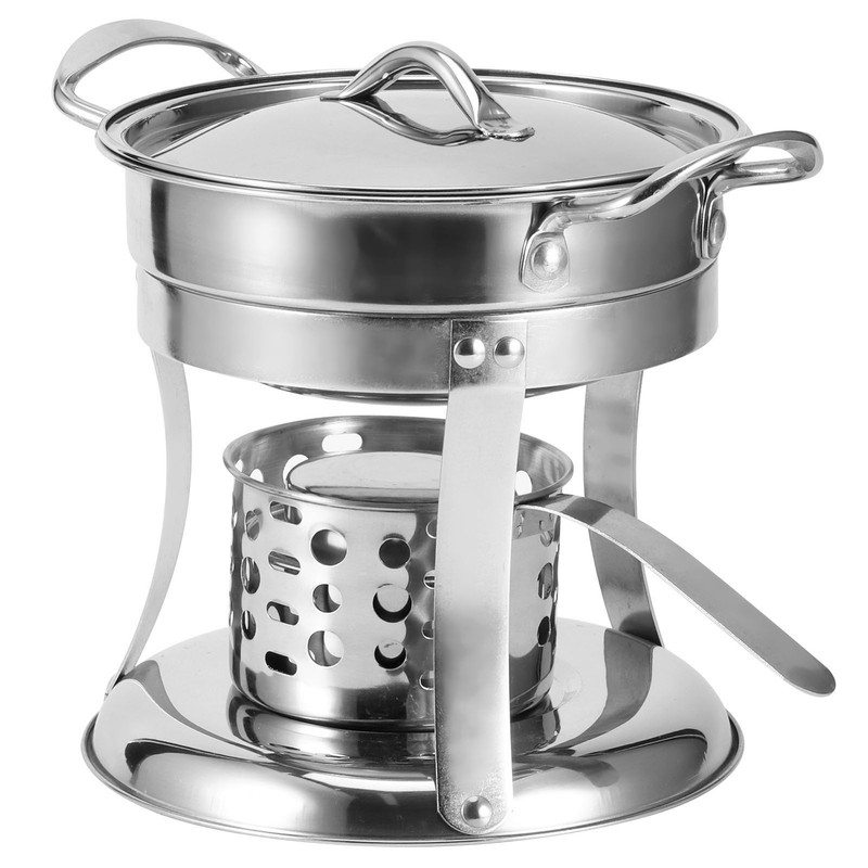Stainless Steel Hot Pot Stove Outdoor Camping Hot Pot Stove