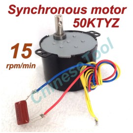 US stock Synchronous Motor 50KTYZ AC110V 120V 50/60Hz 15r/m CW/CCW 6W 4.6kgf.cm