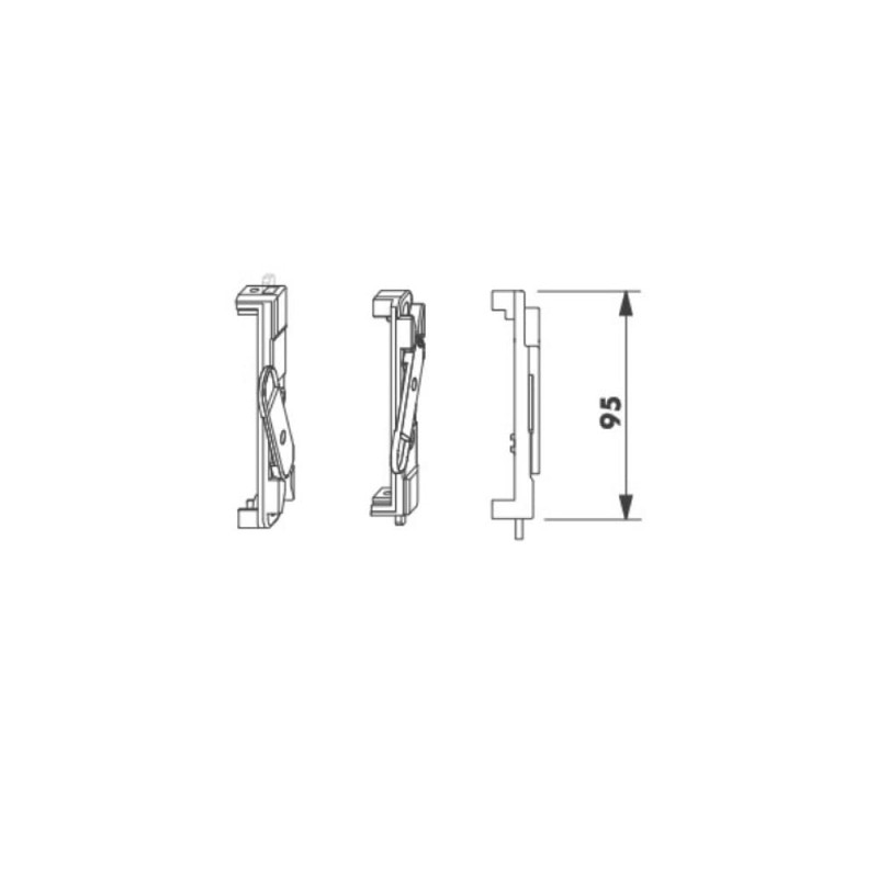 SIEGENIA A2000 TS K25 Short Shoot Bolt Edge Lock A2000