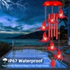Carillón de viento solar para exteriores, 94 cm, WANQDG, 6