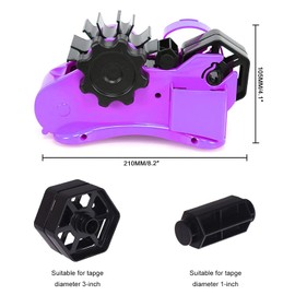 CNQLIS Sublimation Tape Dispenser Multiple Roll Cut Heat Tape Cut Dispenser，Heat Press Thermal Tape Holder Dispenser for Desk with 1 inch and 3 inch Core （Purple）