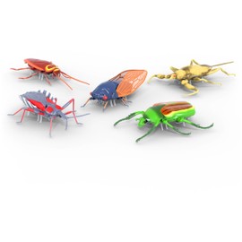 HEX BOTS Nano Real Bugs 5-Pack, Fake Insect Toy Figures, Sensory Toys for Kids & Cats, Robot Toys for Boys & Girls Aged 3 & Up