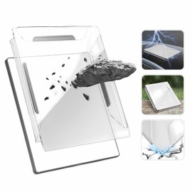 XNEWA Starlink Mini Protective Cover, Transparent Hard Acrylic Case, Anti-Corrosion, Anti-Collision, UV-Resistant, Lightning-Proof, for Starlink Mini Dish Accessories