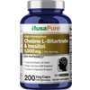 Colina e inositol 1000 mg - 200 cápsulas vegetales (100%
