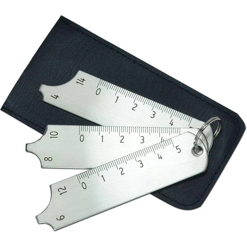 RIVERWELD Three Piece Key Set Measuring Fillet Gages Multi Function