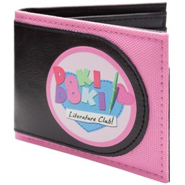 PocketGear Doki Doki Visual Novel Literature Club! Dark Twists Wallet Bi-Fold ID & Card Holder, Pink
