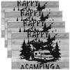 Erosebridal Happy Camping Placemats Set of 4,Galaxy Starts Place Mats
