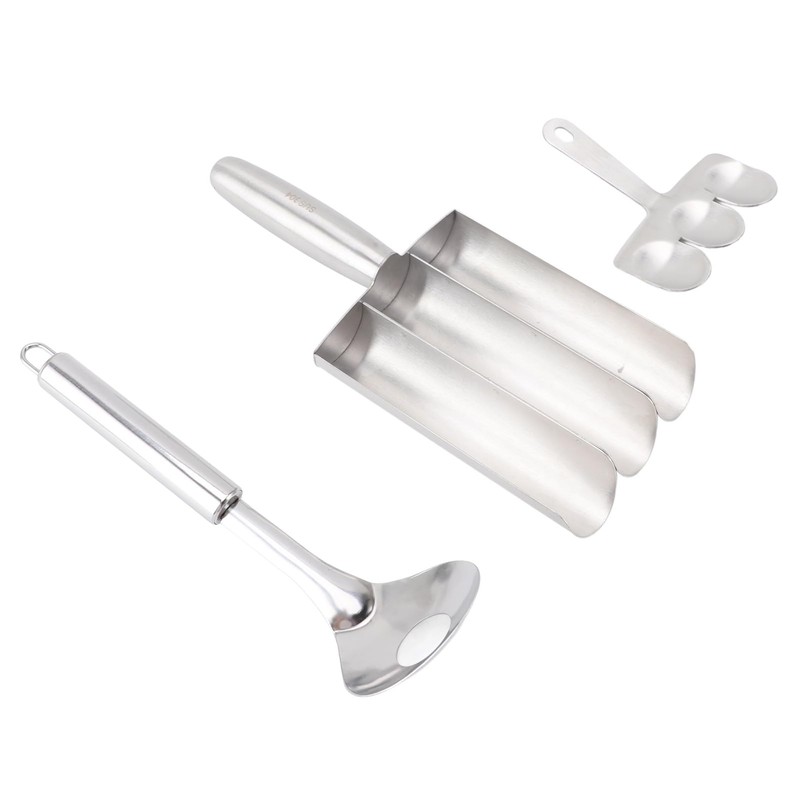 Stainless Steel Triple Meatball Maker Efficiently Makes 3 Meatballs at