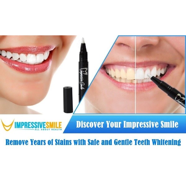 Impressive Teeth Whitening Pens 4 PACK with Professional Strength Gel