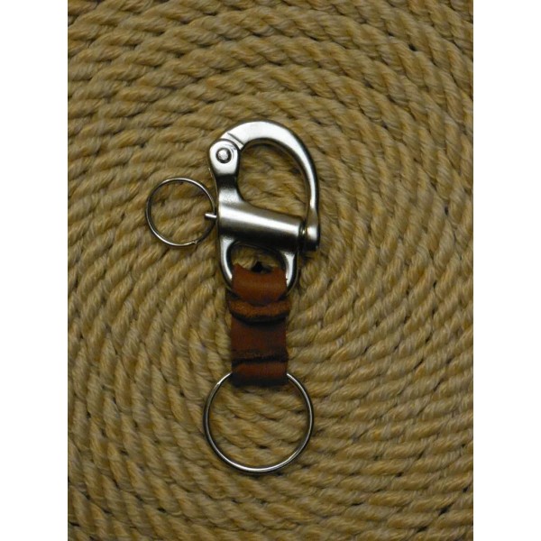 M&B SHIPCANVAS CO. Marine Snap Shackle Key Ring FOB -