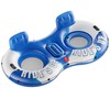 QPAU Inflatable Double River Tube, 2 Person 660lb Capacity, Puncture-Resistant