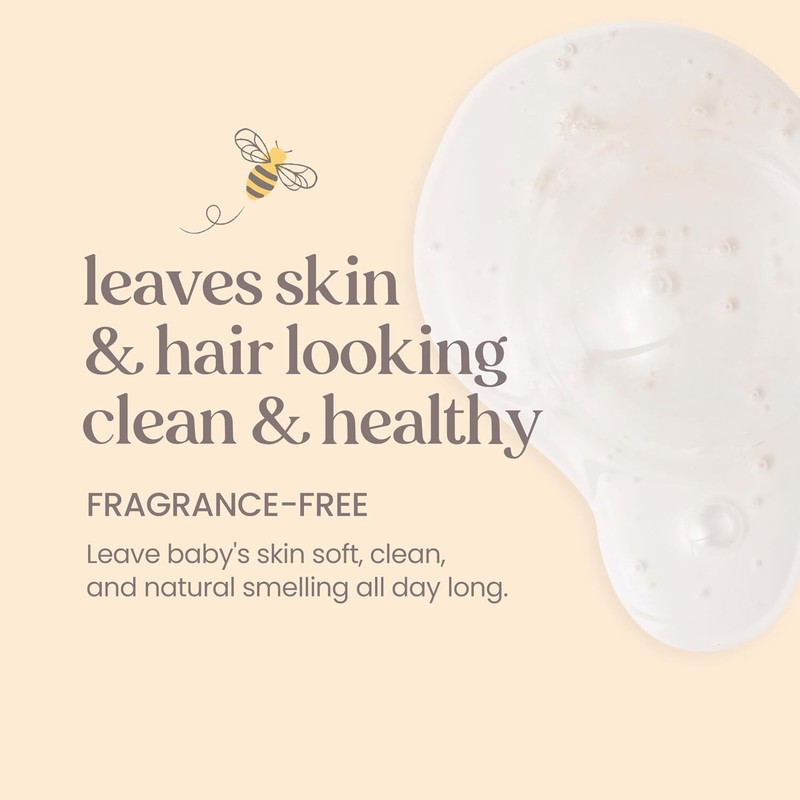 Burt's Bees Baby Bee Fragrance Free Shampoo and Wash, 21