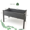 S AFSTAR Raised Garden Bed, Elevated Wooden Planter Box, 49.5”L