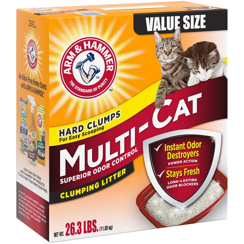 Arm & Hammer MultiCat Clumping Litter, Scented 26.3lb