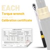 UYECOVE 1/2-Inch Drive Click Torque Wrench Set, 10-160 FT-LB/13.6-217Nm Torque