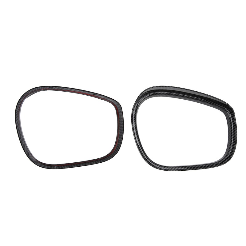 2Pcs Rearview Mirror Rain Eyebrow Frame Door Mirror Frame Trim