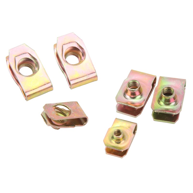 60Pcs U Nut Clip Kit Strong Rust Resistance High Elasticity
