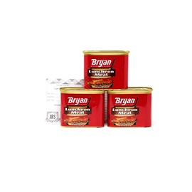 Bryan Luncheon Meat (Canned) 12 Oz (340g) 3 Pack Bundled with a JFS exclusive recipe card. (Product details found below.)