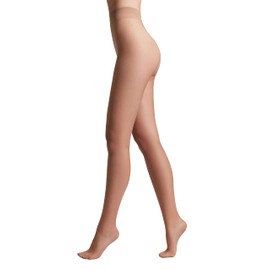 Conte elegant Sheer Women's Tights Transparent – Summer 8 Denier – Reinforced Fine Tights Women's Tights Extremely Elastic, natural