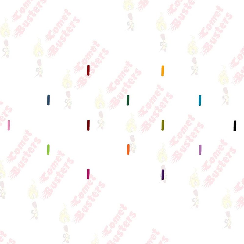 Comet Busters Long Line Velvet Multicolor Bindi (6 mm) (BIN1007)