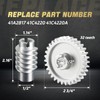 Upgrade Aluminum Alloy Drive and Worm Gear Kit Compatible with