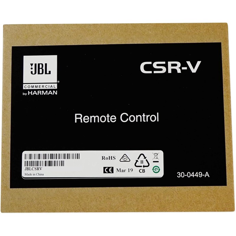 JBL Professional CSR-V-BLK Wall Controller with Volume Control for use