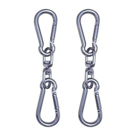 EpicGreen Dog Leash and Collar Double Lock Carabiner Double Lock D-Ring Harness Leash Escape Prevention Stainless Steel W Lock Medium and Small Dogs Walk M Size 2-Piece Set