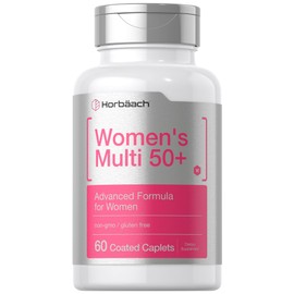 Horbäach Women's Multivitamin 50 Plus | 60 Coated Caplets | Advanced Vitamin Formula | Non-GMO & Gluten Free Supplement
