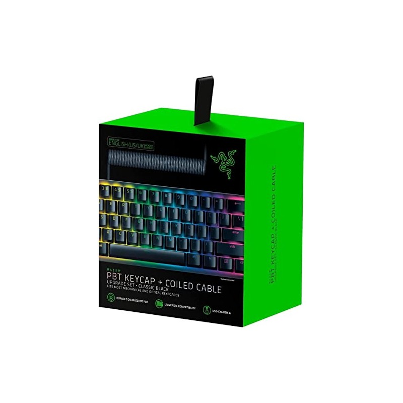 Razer PBT Keycap Upgrade Set with Coiled Cable - Backlight