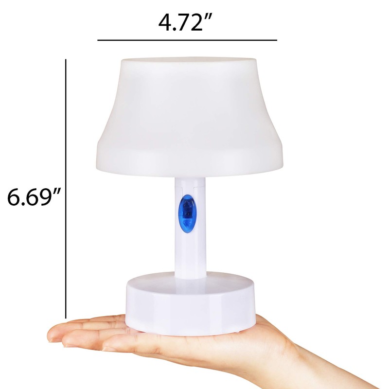 WRalwaysLX Rechargeable LED Table Lamp with Remote Control, Color-Changing Night