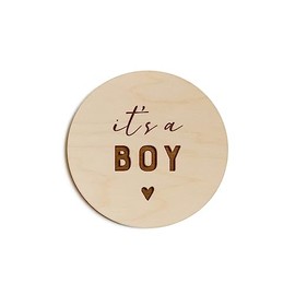 The Cotton & Canvas Co. It's a Boy Newborn Baby Boy Announcement, Nursery Sign, Cute Nursery Decor, Baby Shower, Modern, Wooden Plaque, Birth Prop, New Mom Gift