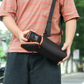 JOYSOG Hard Carrying Case for Bushnell Wingman View Golf Speaker Case, Waterproof Bluetooth Speaker Protective Bag with Shoulder Strap can be Adjusted 40-120CM