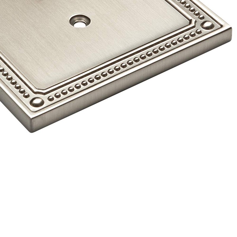 Franklin Brass W35067-SN-C Classic Beaded Triple Decorator Wall Plate/Switch Plate/Cover,